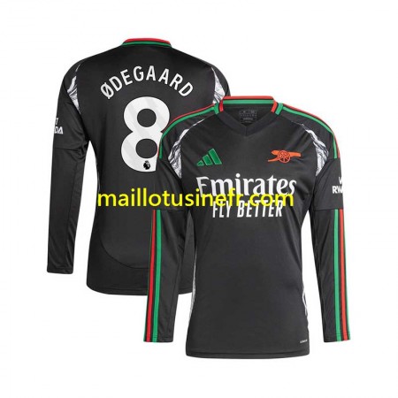 Maillot de Foot Arsenal Martin Odegaard 8 Extérieur 2024-25 Manches Longues